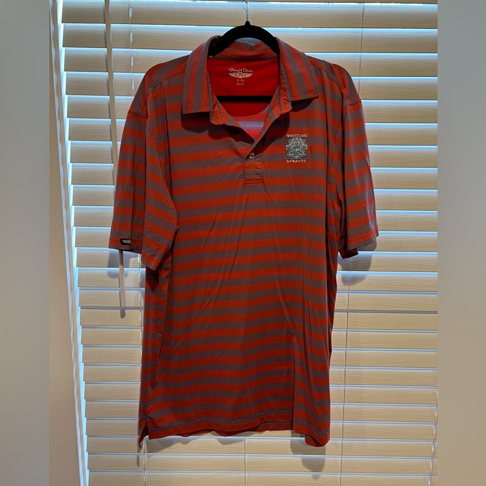 Straight Down Whistling Straits‎ Polo Shirt - Size XL